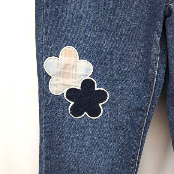 No Boundaries Jeans Womens Juniors Size 15 Blue High Rise Tapered Style Leg - Picture 5 of 11